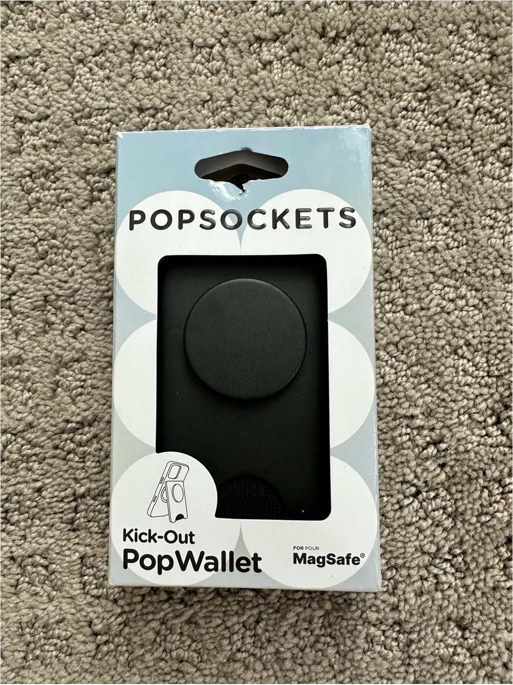 BRAND NEW PopSockets Kick-Out PopWallet for MagSafe – Black